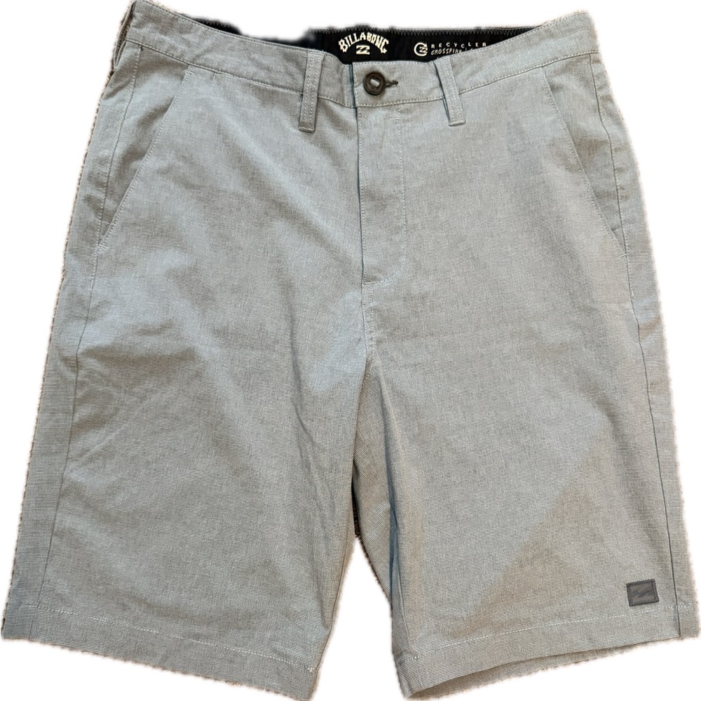 Billabong Crossfire Shorts Mens 31 Gray Hybrid Stretch Flat Front
